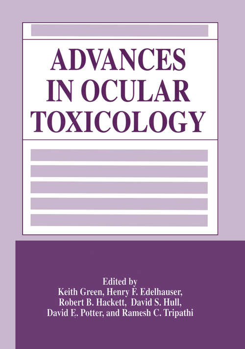 Book cover of Advances in Ocular Toxicology (1997)