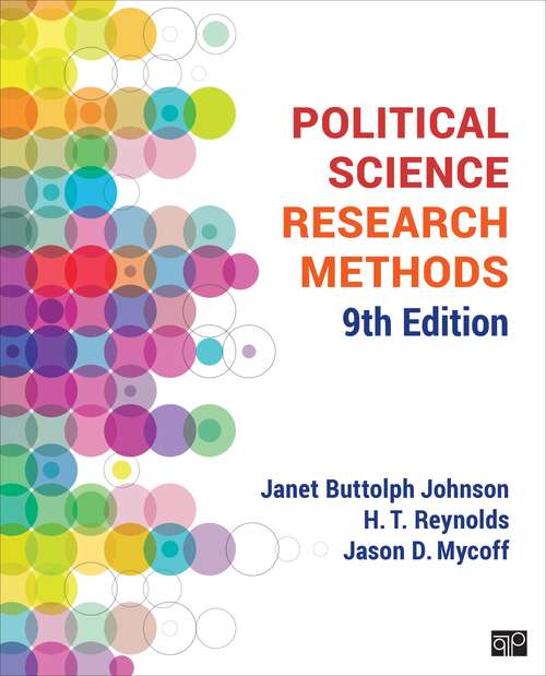 Book cover of Political Science Research Methods (9)