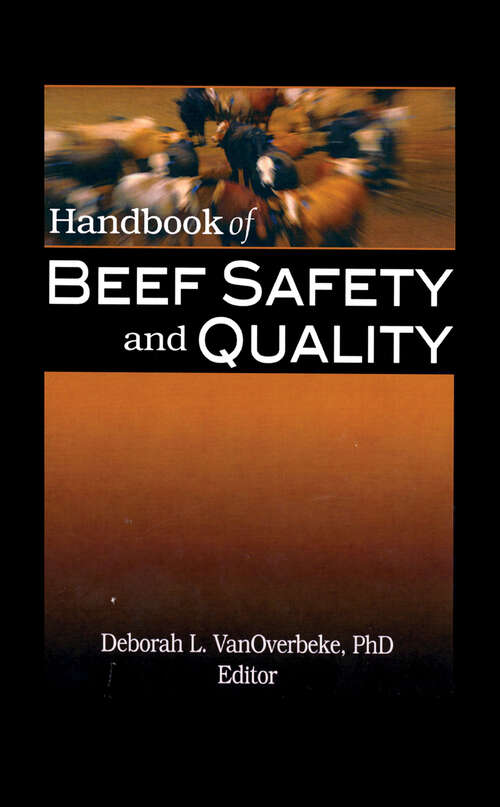 Book cover of Handbook of Beef Safety and Quality