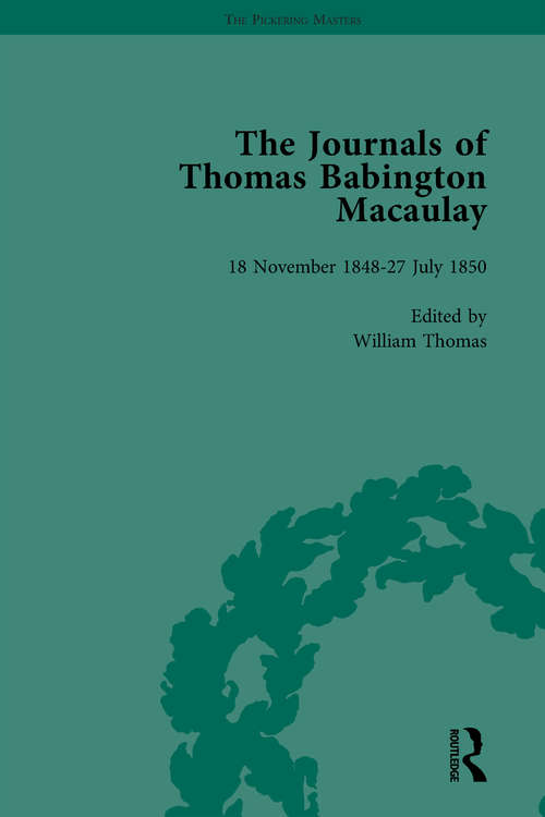 Book cover of The Journals of Thomas Babington Macaulay Vol 2