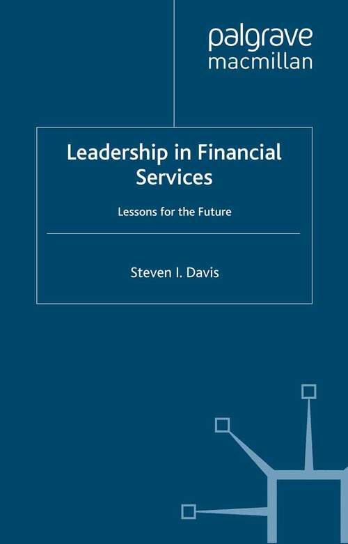 Book cover of Leadership in Financial Services: Lessons for the Future (1997)