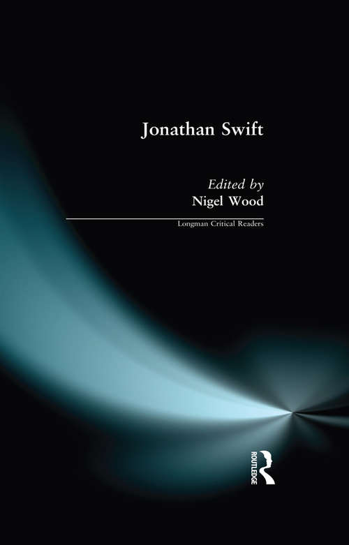 Book cover of Jonathan Swift (Longman Critical Readers)