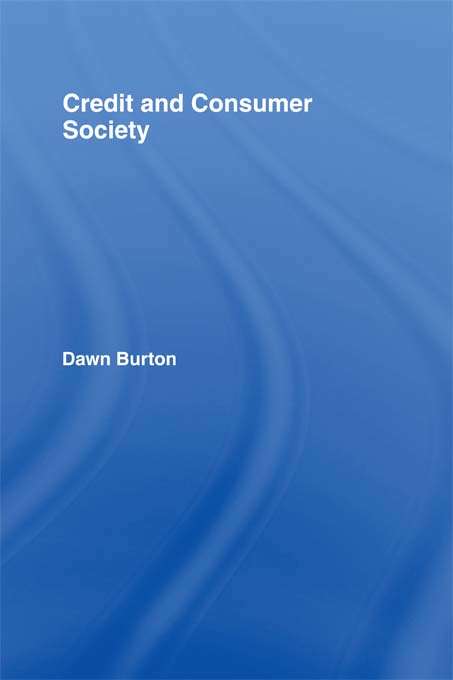 Book cover of Credit and Consumer Society