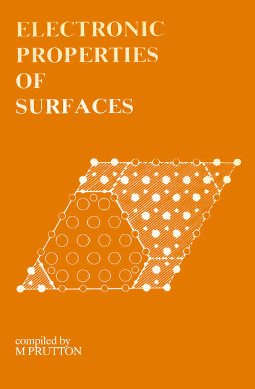 Book cover of Electronic Properties of Surfaces