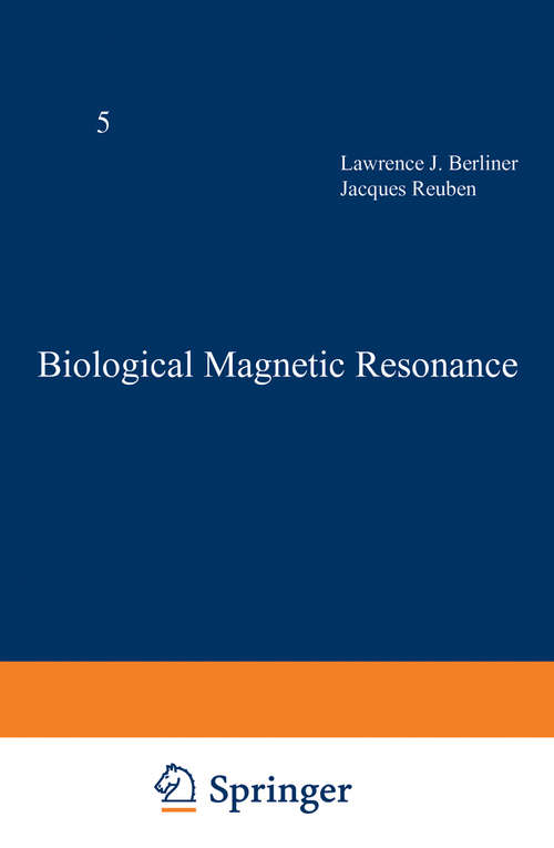 Book cover of Biological Magnetic Resonance: Volume 5 (1983) (Biological Magnetic Resonance #5)