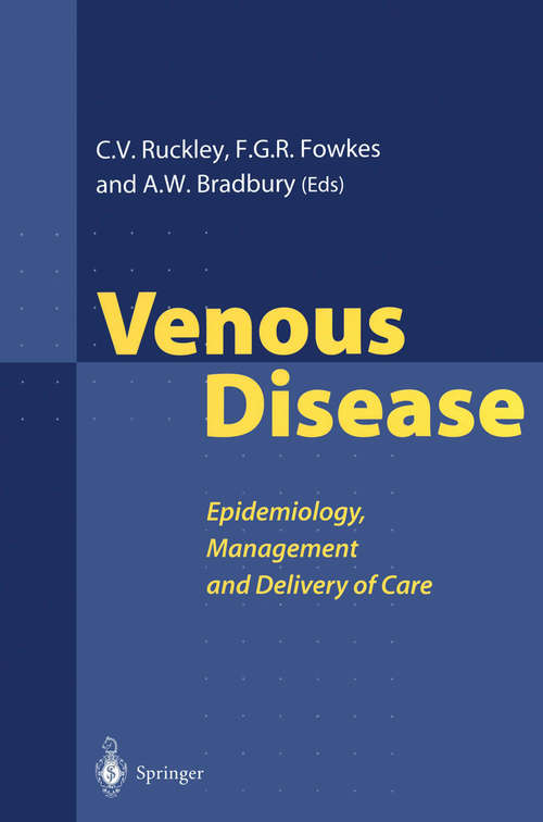 Book cover of Venous Disease: Epidemiology, Management and Delivery of Care (1999)