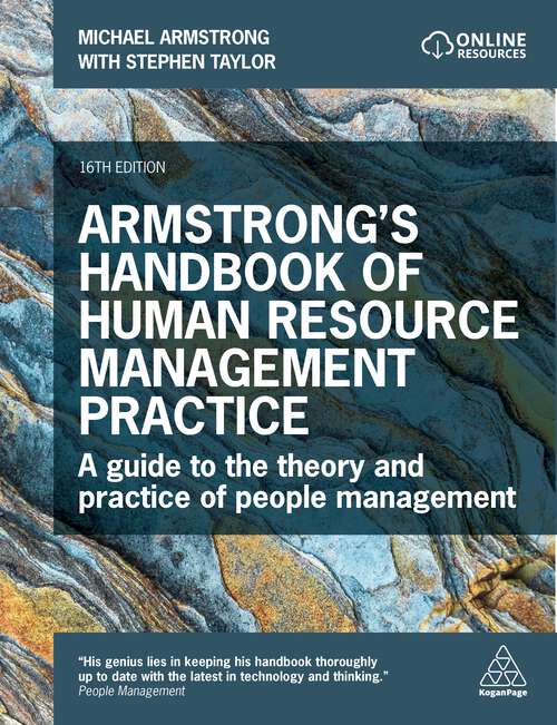 Book cover of Armstrong's Handbook of Human Resource Management Practice: A Guide to the Theory and Practice of People Management (16)