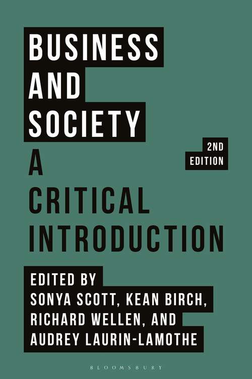 Book cover of Business and Society: A Critical Introduction