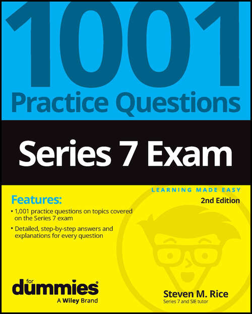 Book cover of Series 7: 1001 Practice Questions For Dummies (2)