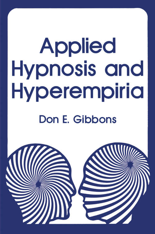 Book cover of Applied Hypnosis and Hyperempiria (1979)