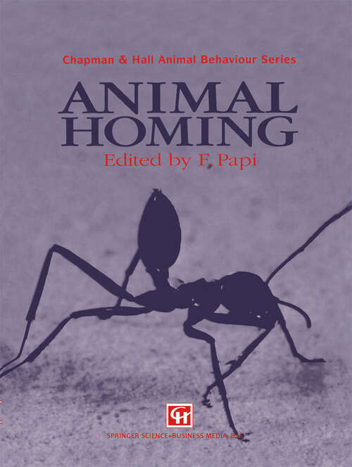 Book cover of Animal Homing (1992) (Chapman & Hall Animal Behaviour Series)