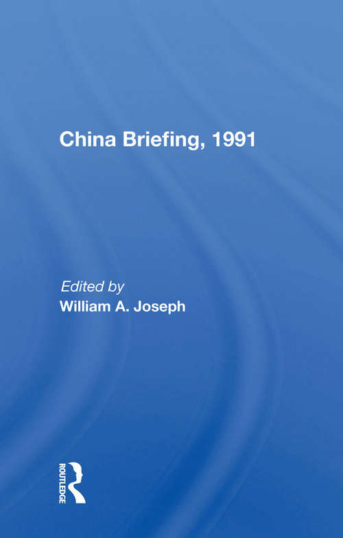 Book cover of China Briefing, 1991