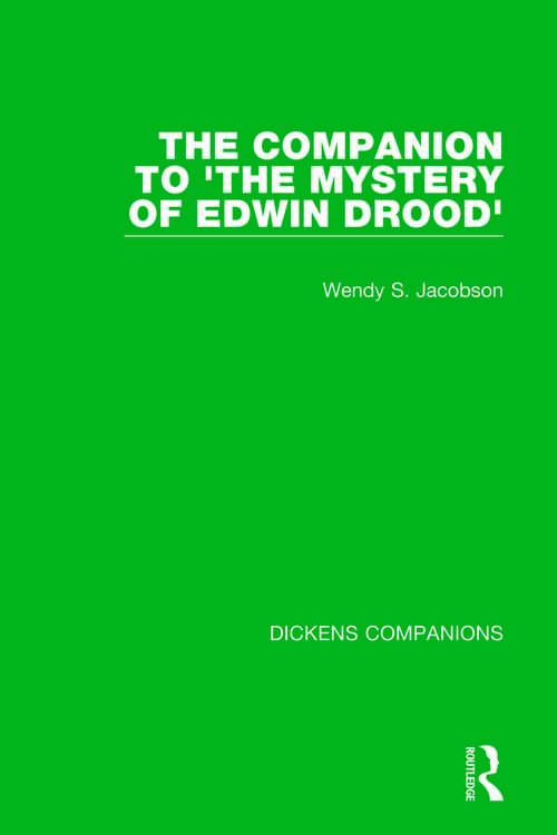 Book cover of The Companion to 'The Mystery of Edwin Drood' (Dickens Companions #3)