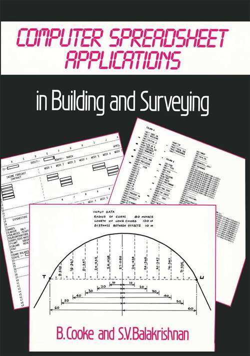 Book cover of Computer Spreadsheet Applications in Building and Surveying: (pdf) (1st ed. 1985)