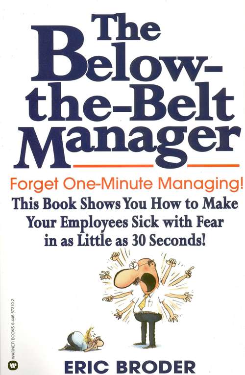 Book cover of The Below-the-Belt Manager