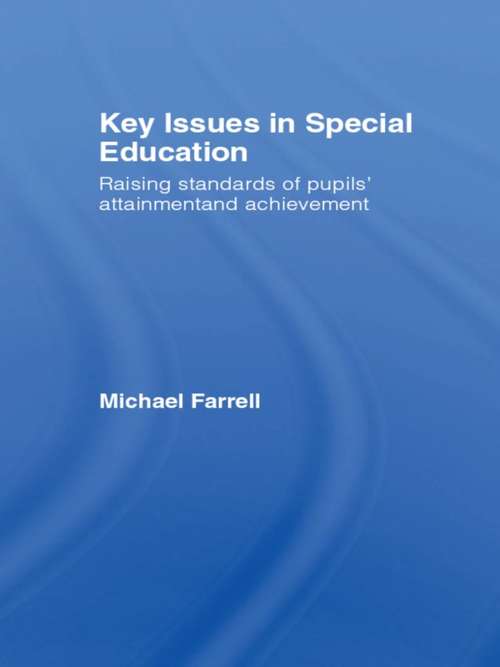 Book cover of Key Issues In Special Education