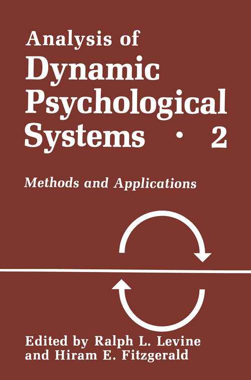 Book cover of Analysis of Dynamic Psychological Systems (1992)