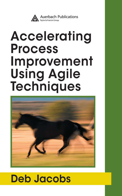 Book cover of Accelerating Process Improvement Using Agile Techniques