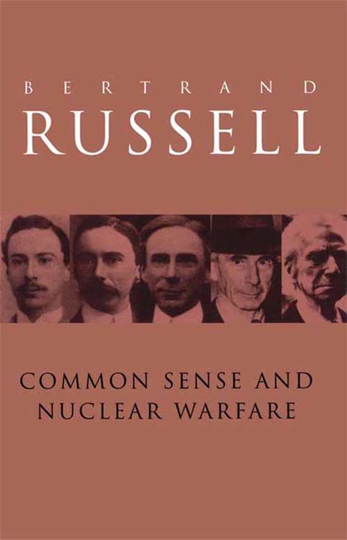 Book cover of Common Sense and Nuclear Warfare