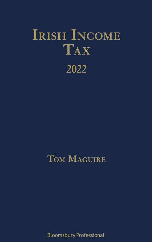 Book cover of Irish Income Tax 2022