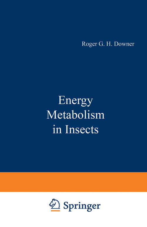 Book cover of Energy Metabolism in Insects (1981)