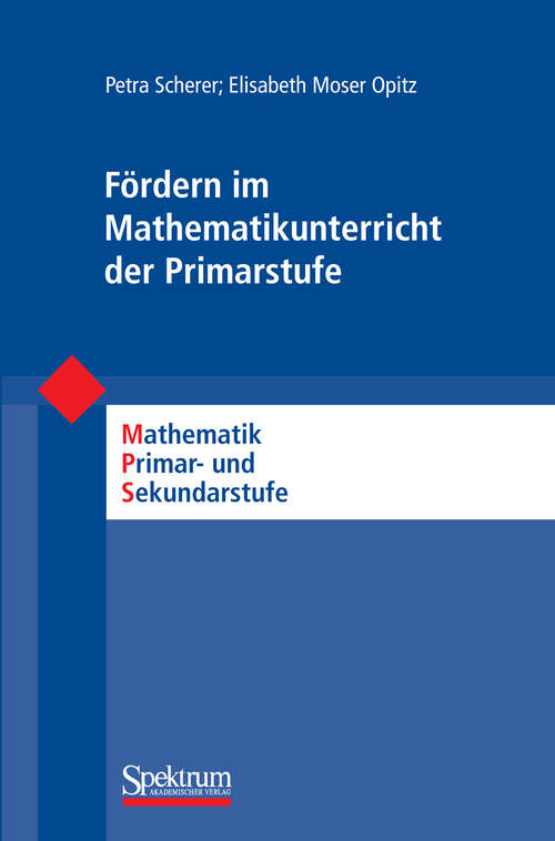 Book cover of Fördern im Mathematikunterricht der Primarstufe (2010) (Mathematik Primarstufe und Sekundarstufe I + II)