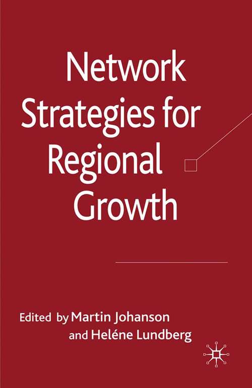 Book cover of Network Strategies for Regional Growth (2011)