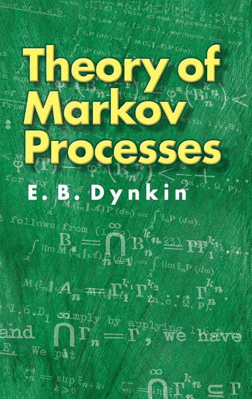 Book cover of Theory of Markov Processes (Dover Books on Mathematics)