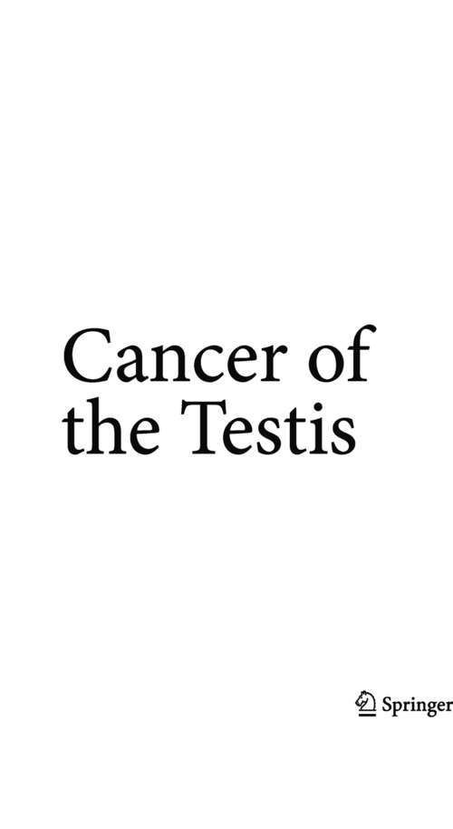 Book cover of Cancer of the Testis (2011)