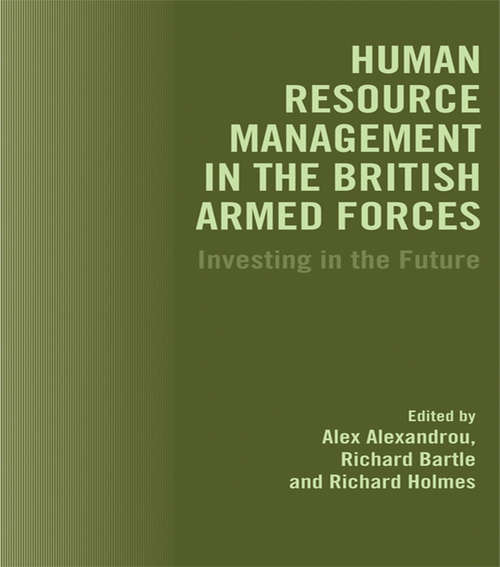 Book cover of Human Resource Management in the British Armed Forces: Investing in the Future