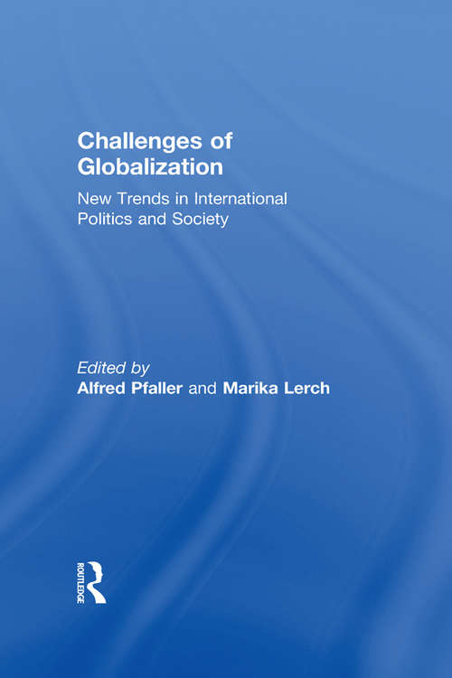 Book cover of Challenges of Globalization: New Trends in International Politics and Society