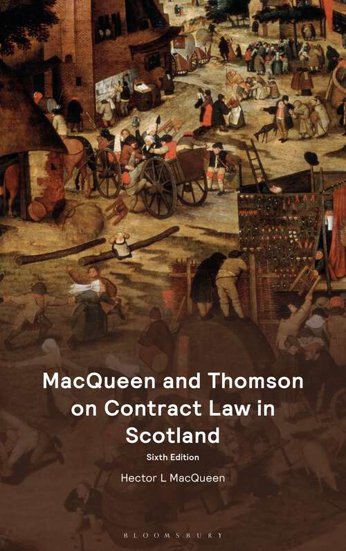 Book cover of MacQueen and Thomson on Contract Law in Scotland (6)