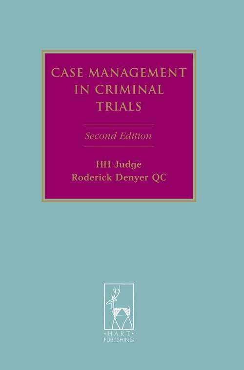 Book cover of Case Management in Criminal Trials (2) (Criminal Law Library)