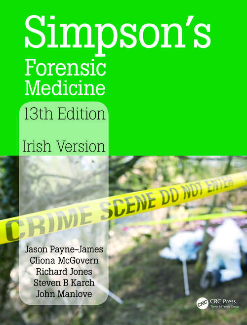 Book cover of Simpson's Forensic Medicine: Irish Version