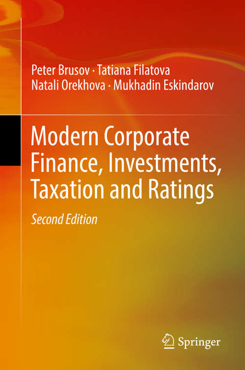 Book cover of Modern Corporate Finance, Investments, Taxation and Ratings (2nd ed. 2018)