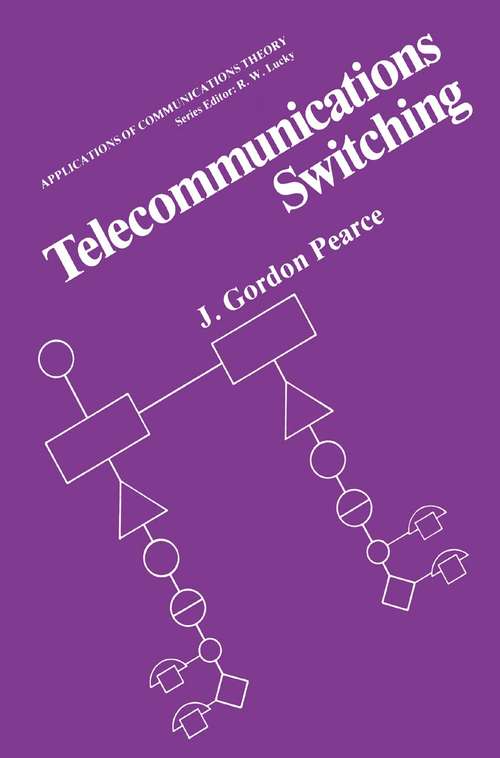 Book cover of Telecommunications Switching (1981) (Applications of Communications Theory)