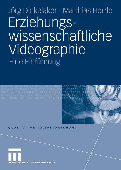 Book cover of Erziehungswissenschaftliche Videographie: Eine Einführung (2009) (Qualitative Sozialforschung)
