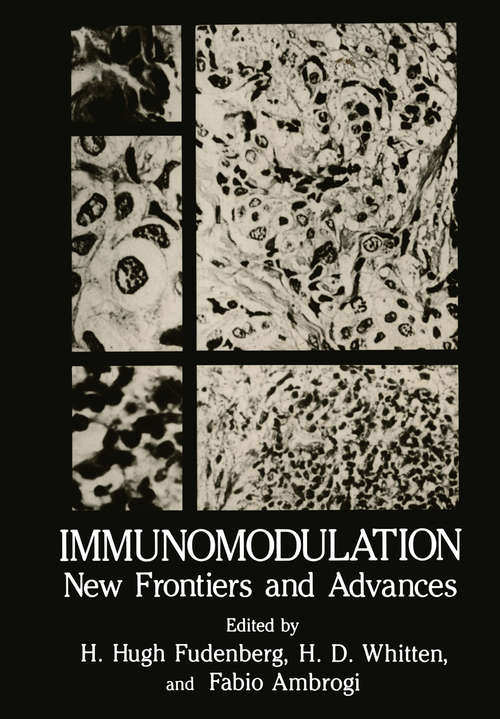 Book cover of Immunomodulation: New Frontiers and Advances (1984)