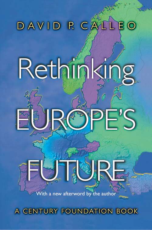 Book cover of Rethinking Europe's Future