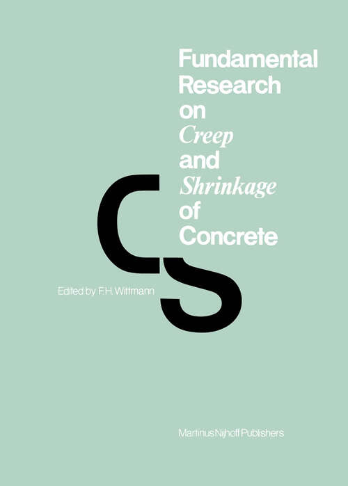 Book cover of Fundamental Research on Creep and Shrinkage of Concrete (1982)