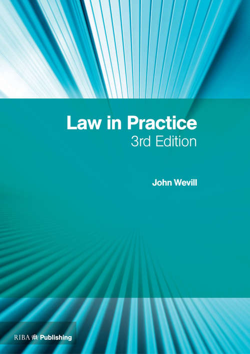 Book cover of Law in Practice: The RIBA Legal Handbook (3)