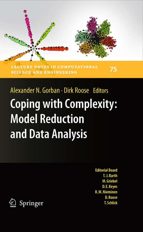 Book cover of Coping with Complexity: Model Reduction and Data Analysis (2011) (Lecture Notes in Computational Science and Engineering #75)