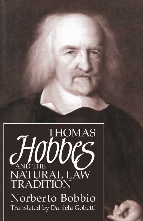 Book cover of Thomas Hobbes and the Natural Law Tradition