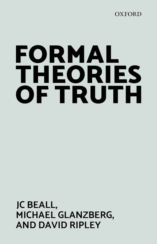 Book cover of Formal Theories of Truth