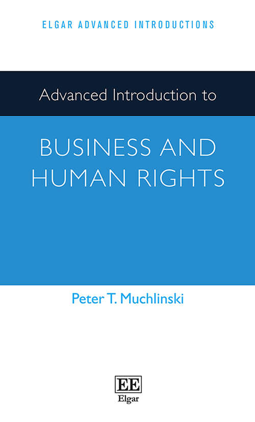 Book cover of Advanced Introduction to Business and Human Rights (Elgar Advanced Introductions series)