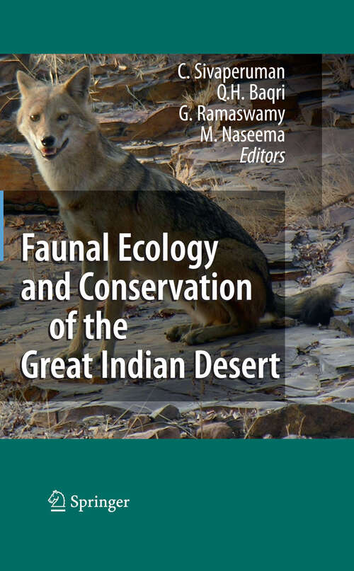 Book cover of Faunal Ecology and Conservation of the Great Indian Desert (2009)
