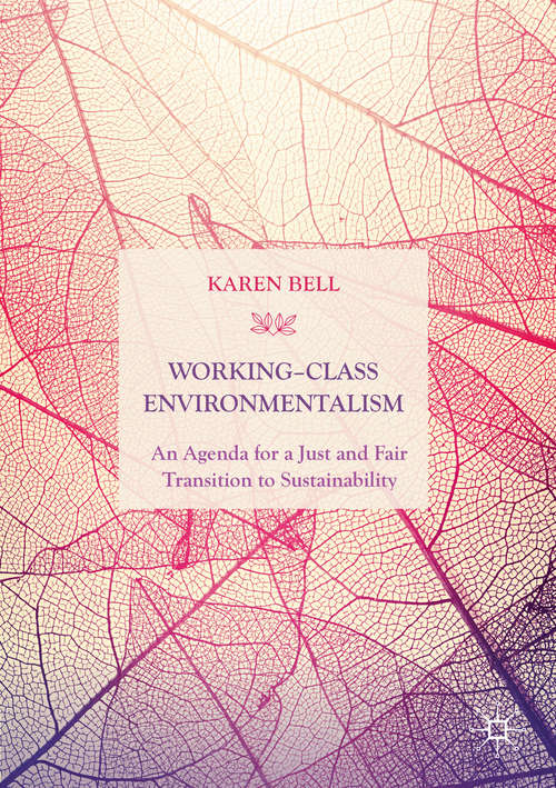 Book cover of Working-Class Environmentalism: An Agenda for a Just and Fair Transition to Sustainability (1st ed. 2020)