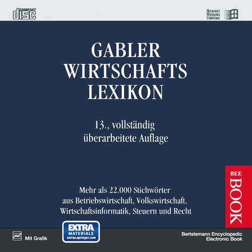 Book cover of Gabler Wirtschafts-Lexikon: Bedienungshandbuch (13. Aufl. 1993)