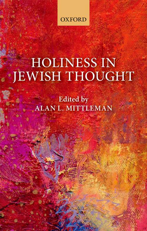 Book cover of Holiness in Jewish Thought