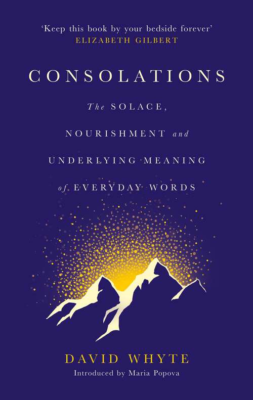 Book cover of Consolations: The Solace, Nourishment and Underlying Meaning of Everyday Words (Main)